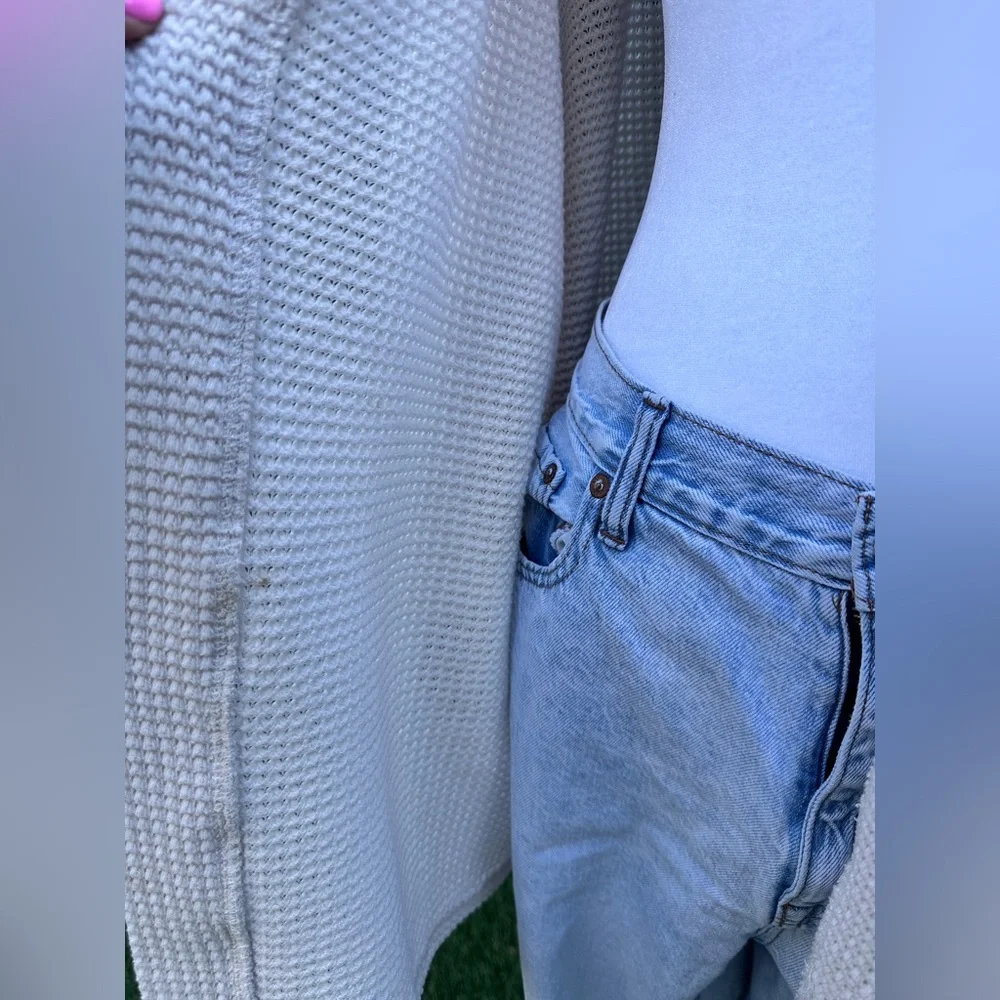 Free People Ivory Cardigan Women’s One Size Slouchy Oversized Sweater